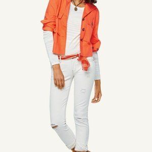 CAbi Tigerlily Orange Resort Swing Style Jacket